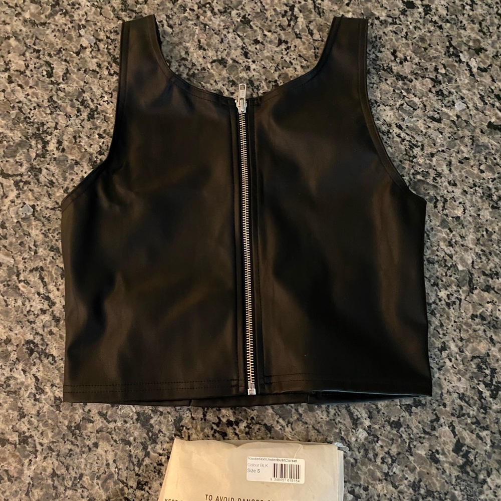 ROUTE 666 UNDERBUST CORSET BLACK NWT SIZE SMALL BLACKMILK - Picture 14 of 14